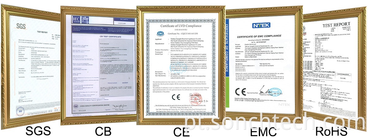 thermo pot certificate